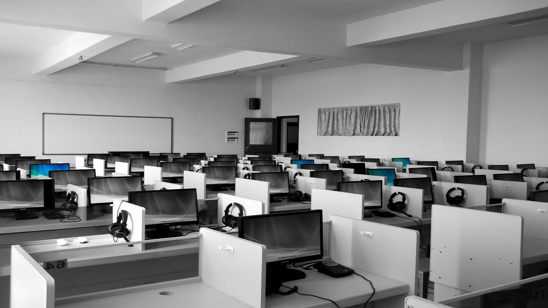 Empty computer laboratory
